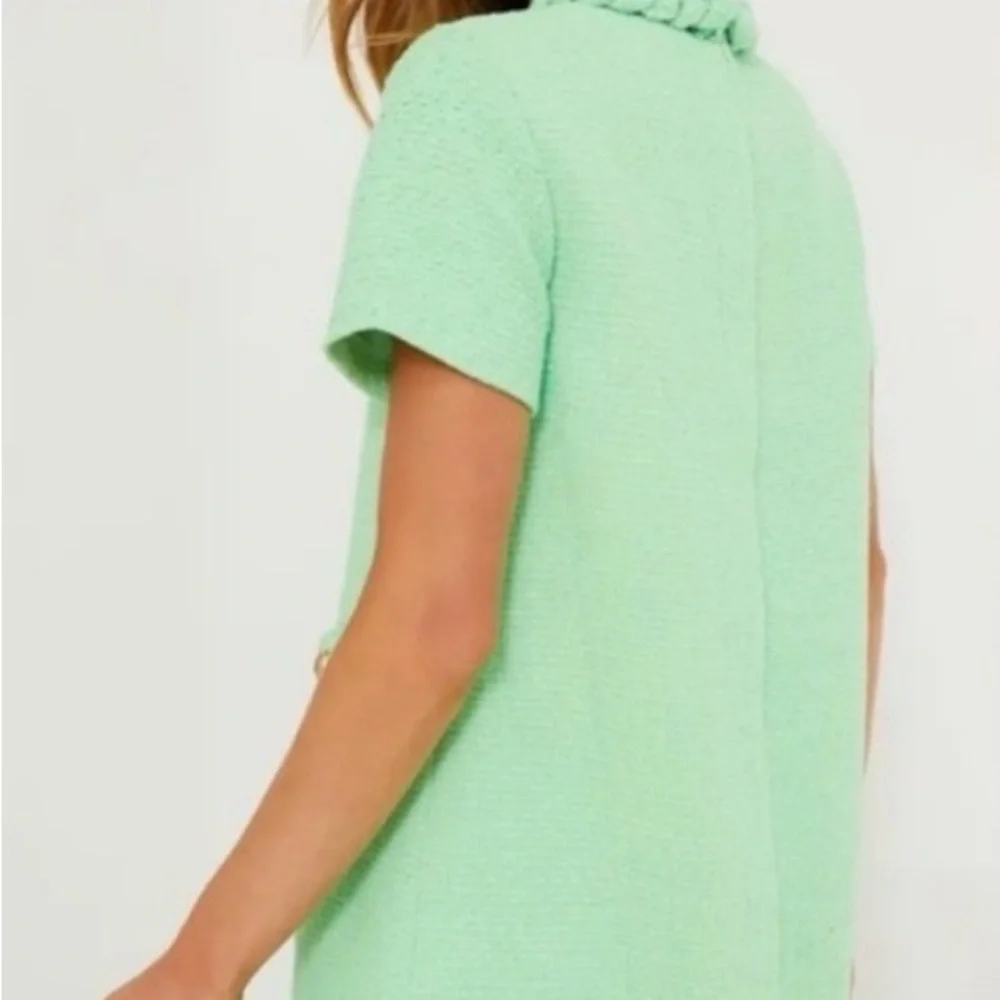 Tuckernuck Jackie Tweed Dress NWT Palm Beach Green with Gold (Medium / M) - Picture 2 of 5